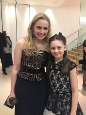 Jaime and the beautiful Lorna Want, 'Best Actress in a Supporting Role in a Musical' for The Carole King Musical, with her award!